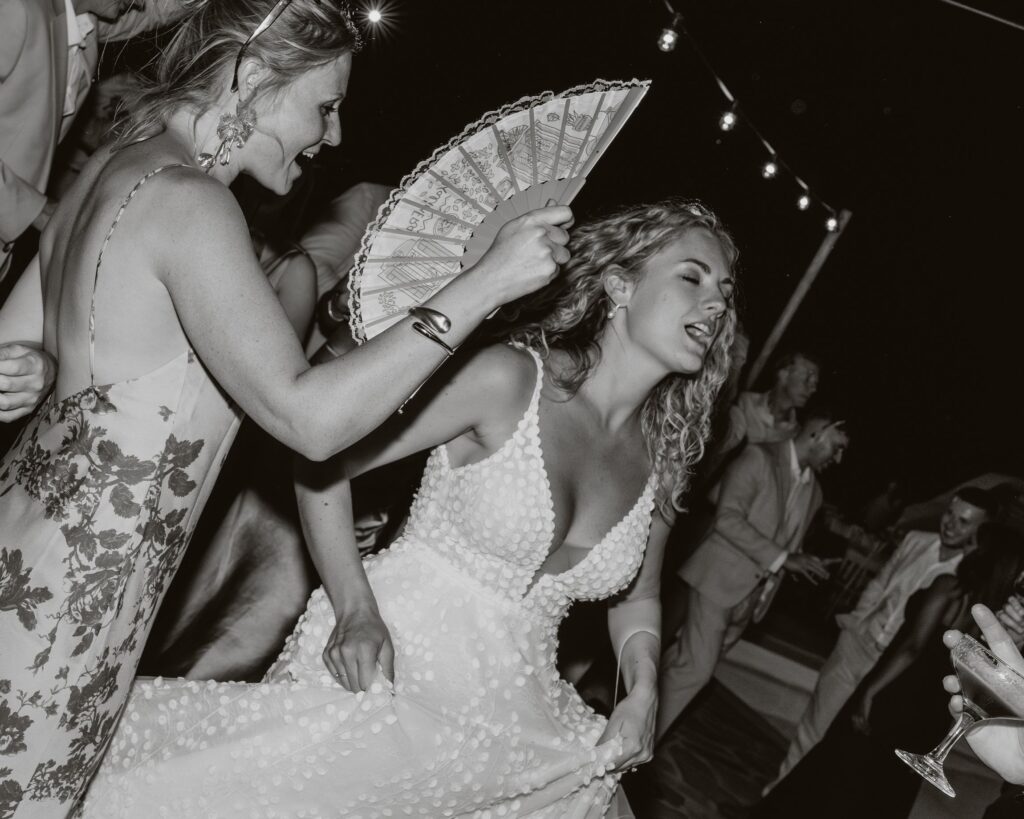 editorial destination wedding in greece by Sawyer & Co black and white bridal photo